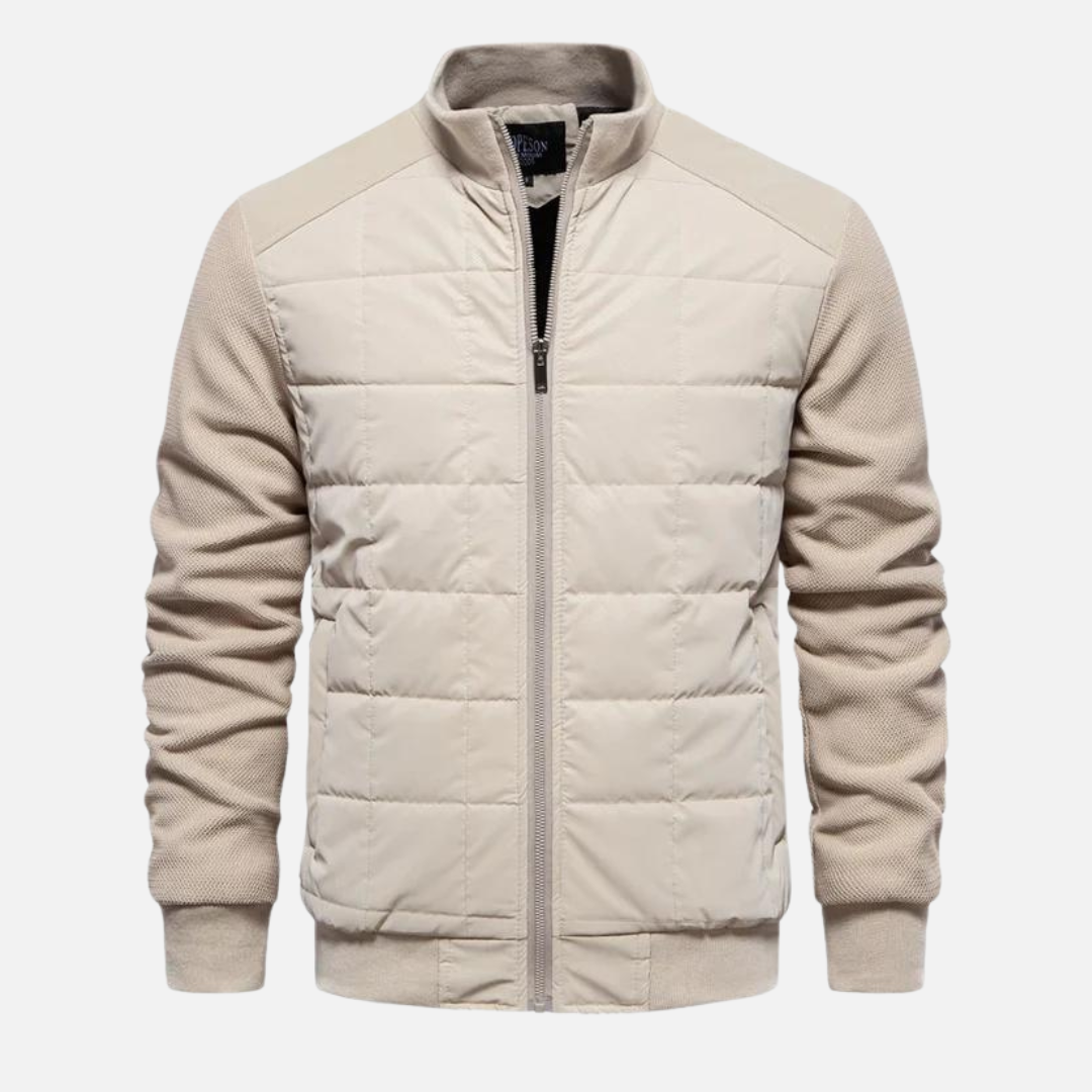 Blouson Bombardier Matelassé Chaud pour Homme | Veste Légère Zippée et Stylée