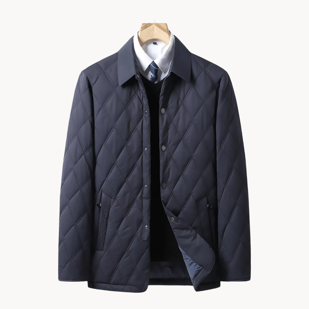 Veste Matelassée à Motif losanges pour Homme | Veste d’Hiver Légère