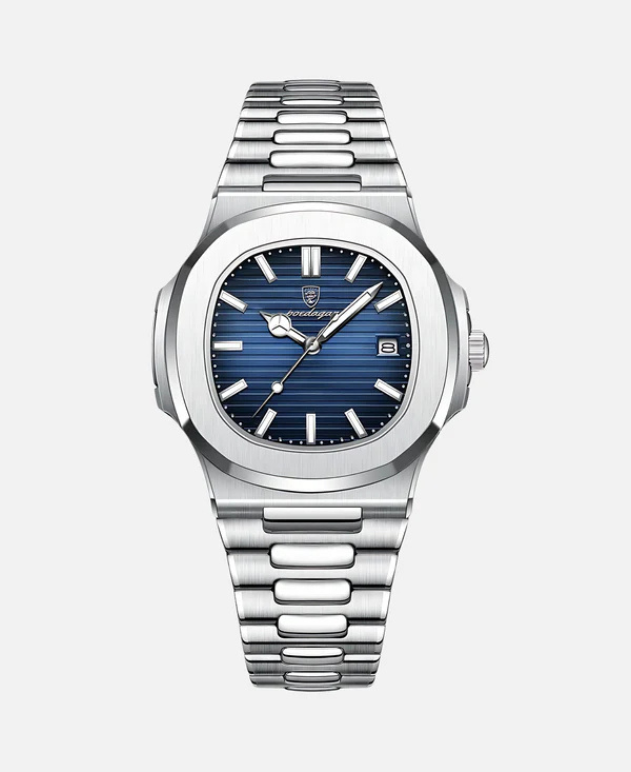 Montre de Luxe en Acier Inoxydable pour Homme | Résistante à l’Eau avec Affichage de la Date