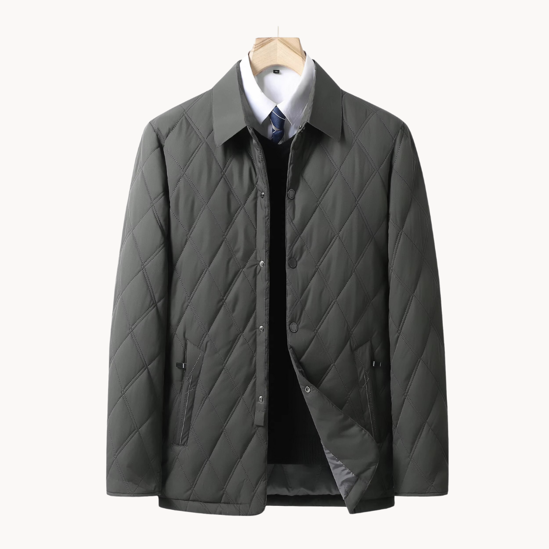 Veste Matelassée à Motif losanges pour Homme | Veste d’Hiver Légère