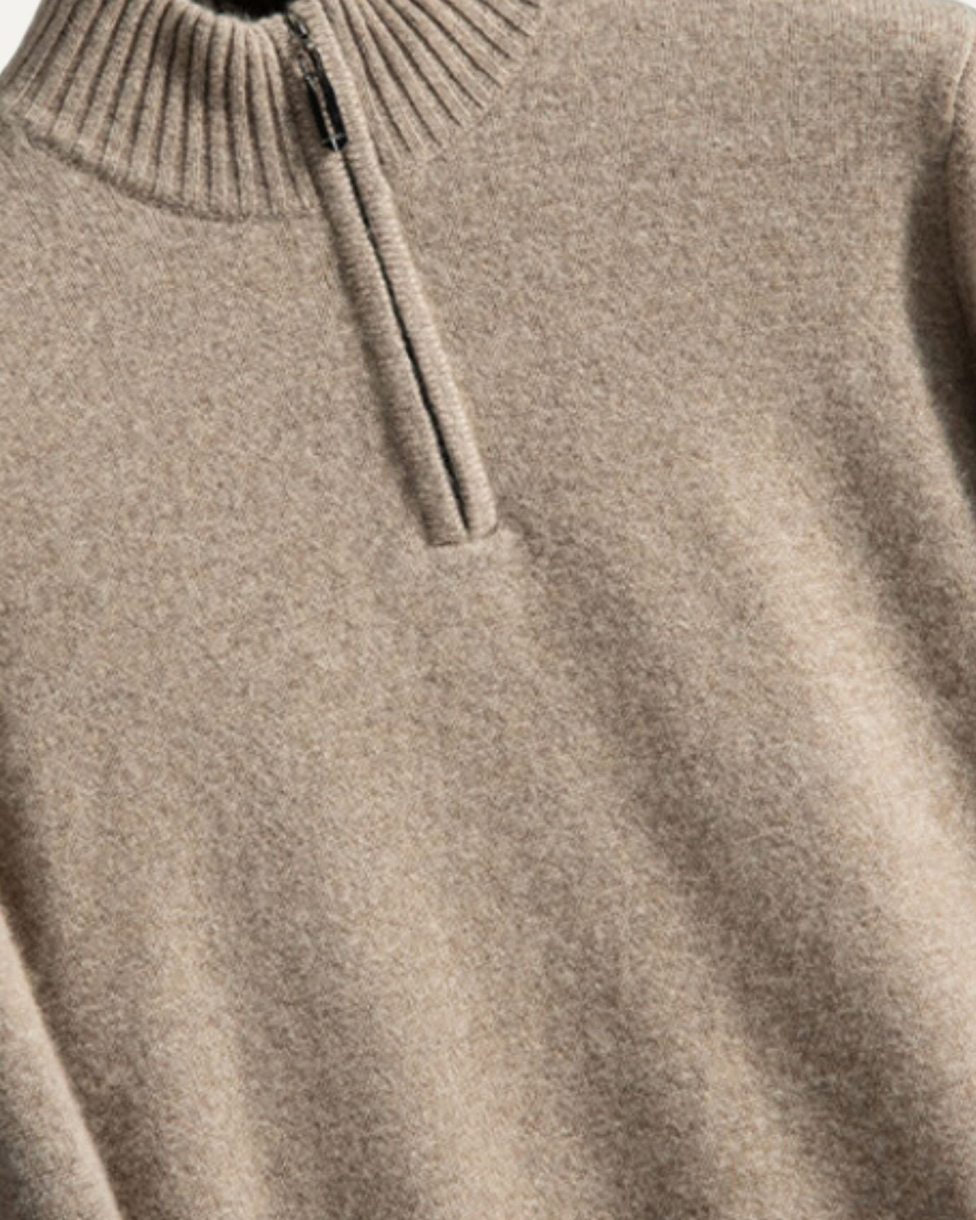 Pull à Demi-Zip à Manches Longues pour Homme | Doux & Confortable