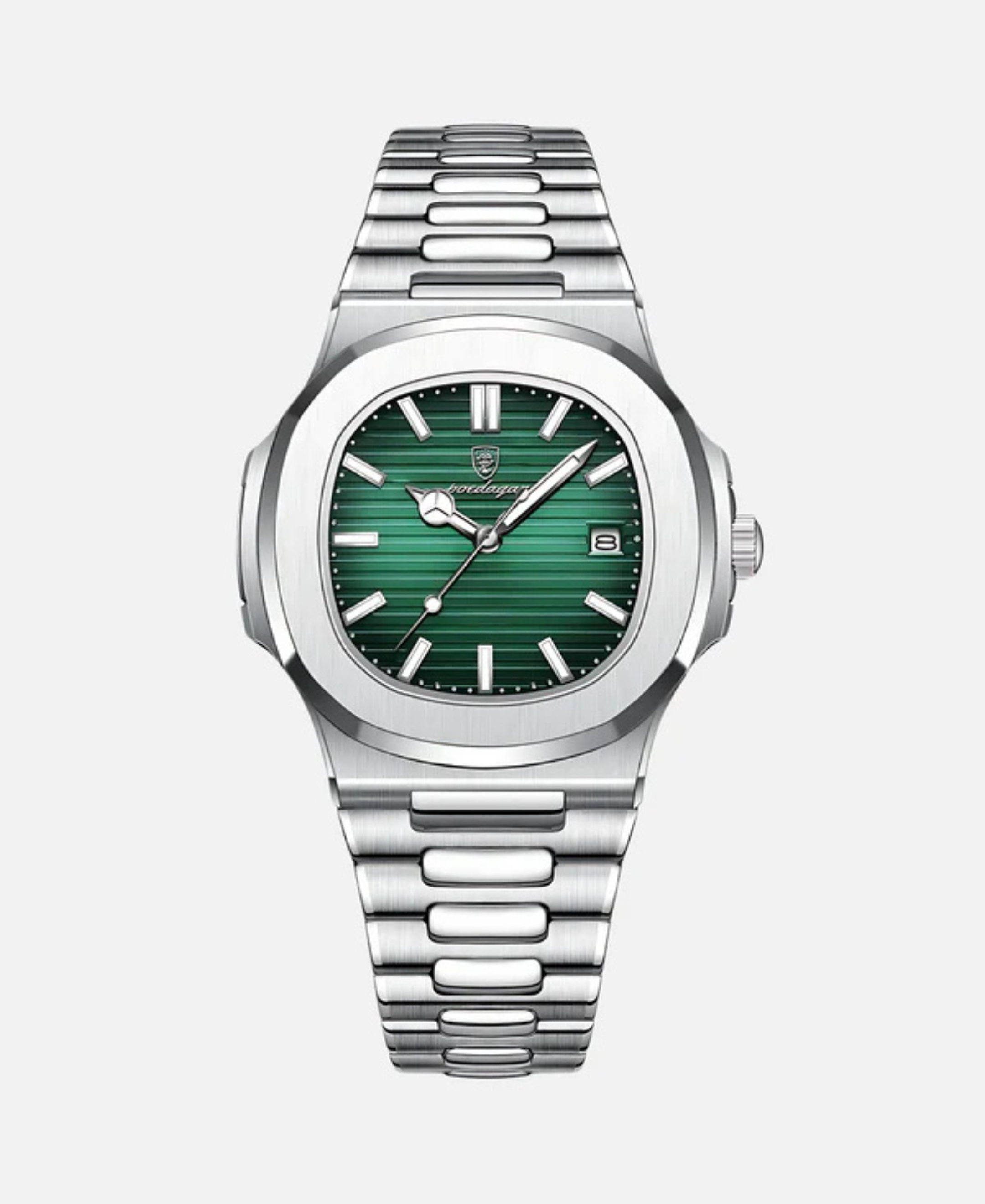 Montre de Luxe en Acier Inoxydable pour Homme | Résistante à l’Eau avec Affichage de la Date