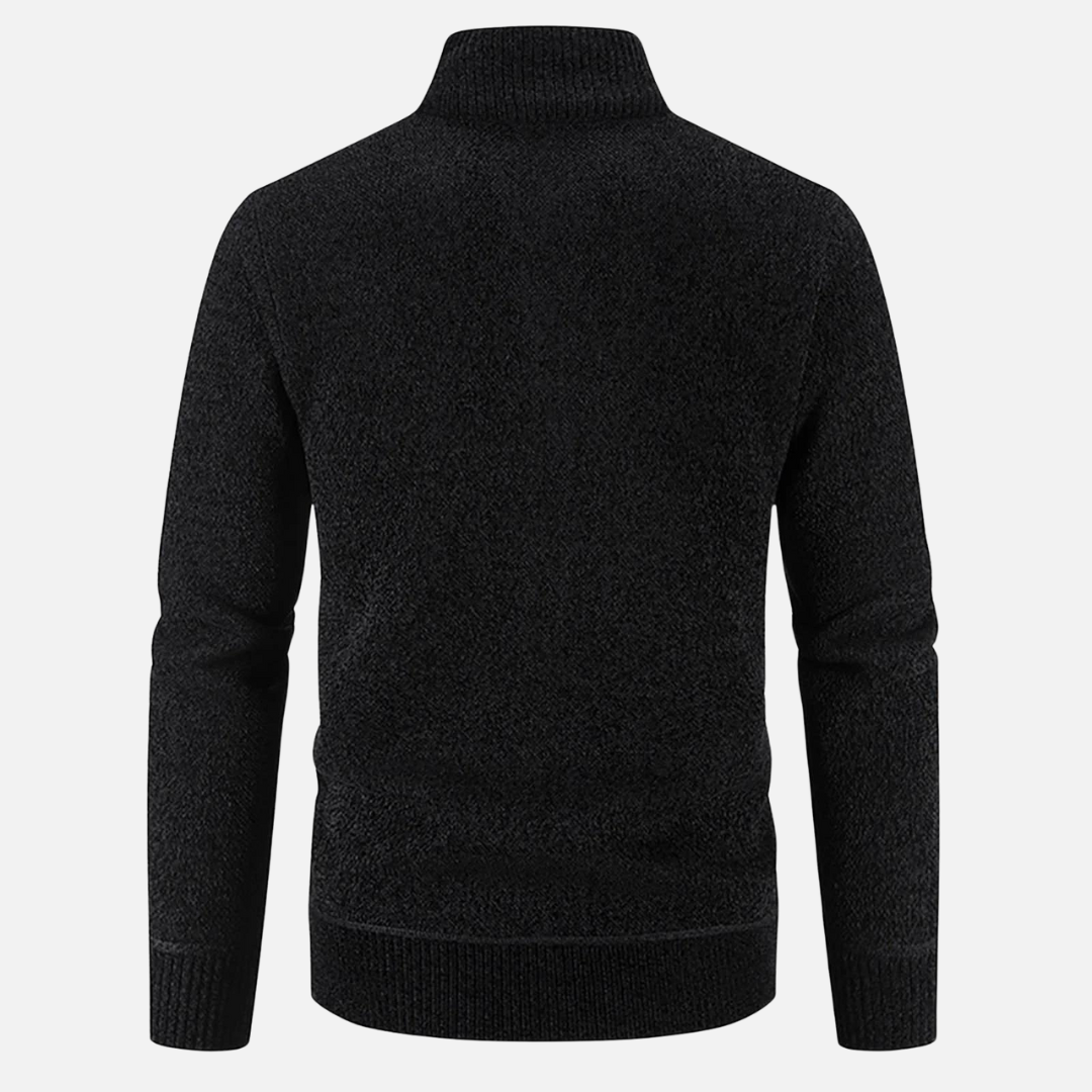 Cardigan Chaud à Fermeture Zippée pour Homme | Pull d’Hiver Confortable