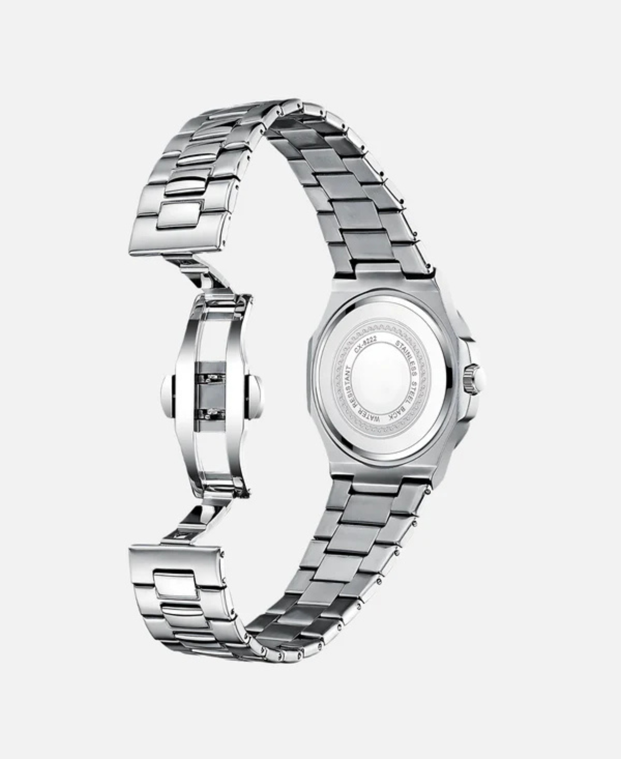 Montre de Luxe en Acier Inoxydable pour Homme | Résistante à l’Eau avec Affichage de la Date