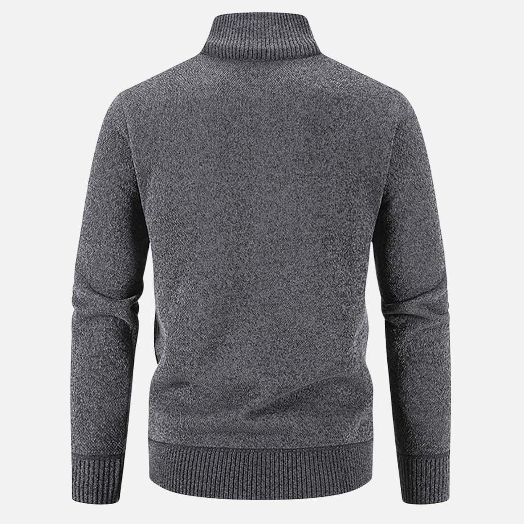 Cardigan Chaud à Fermeture Zippée pour Homme | Pull d’Hiver Confortable