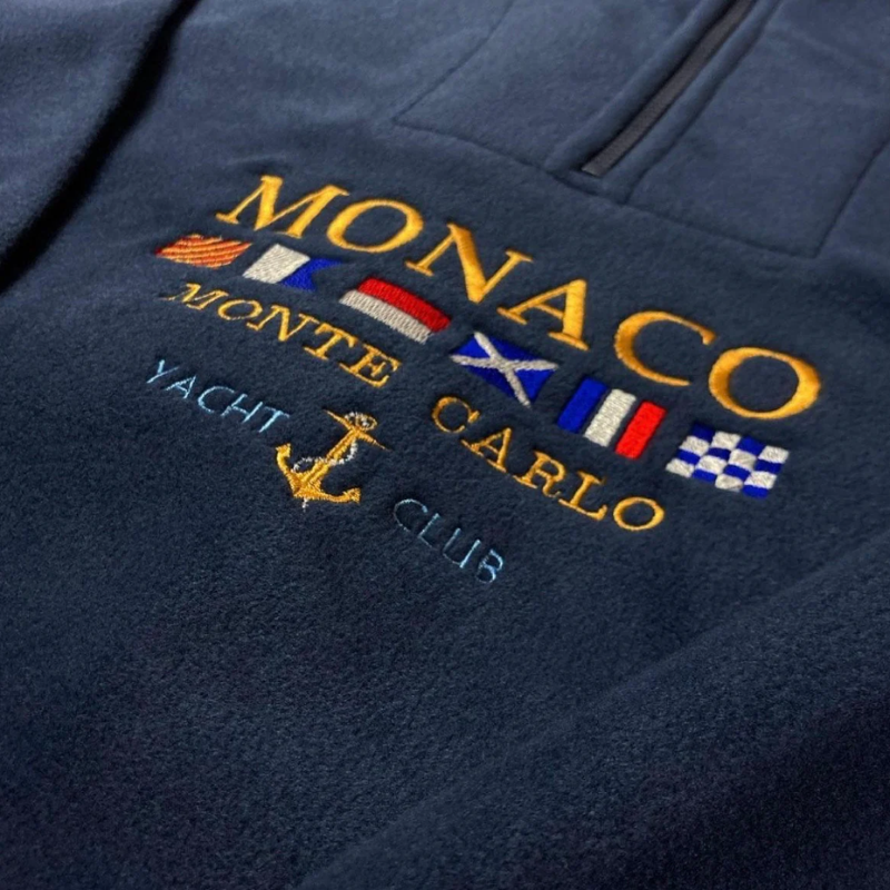 Pull Brodé Monaco Monte-Carlo pour Homme | Pull d’Hiver