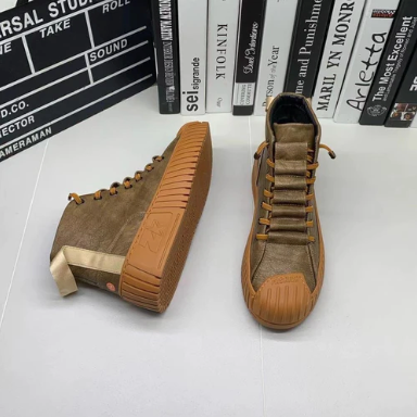 Baskets Montantes Streetwear à Semelle Épaisse pour Homme | Chaussures à Lacets Confortables