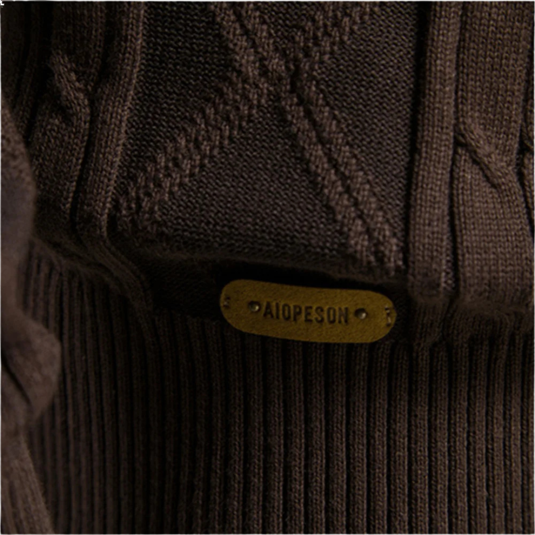 Cardigan Tricoté à Boutons pour Homme | Pull d’Hiver Chaud à Col Châle