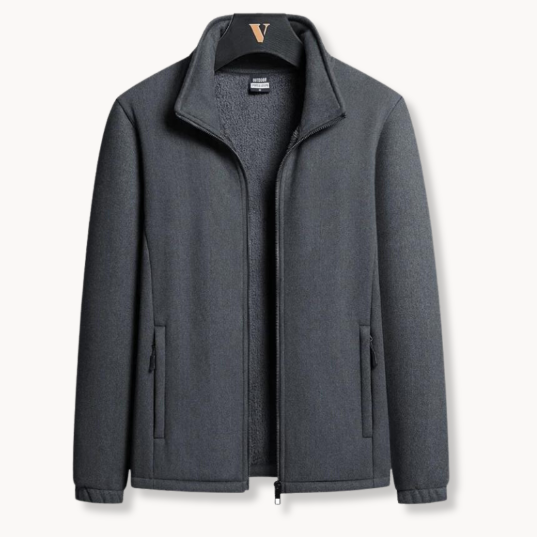 Veste Zippée Doublée Chaude pour Homme | Veste Légère d’Hiver