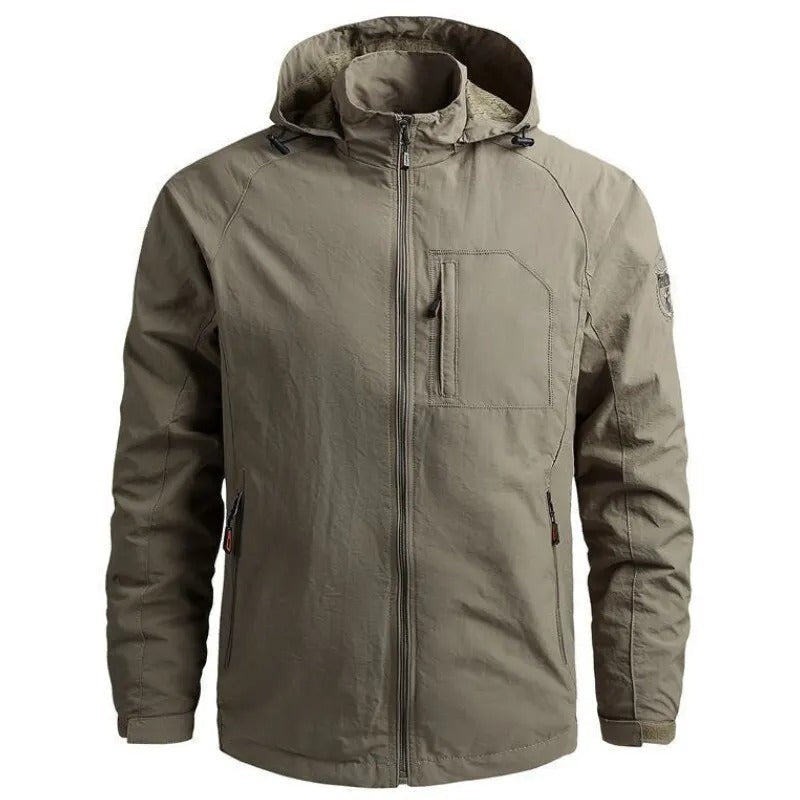 Veste Coupe-Vent Légère Zippée pour Homme | Manteau d’Hiver Confortable