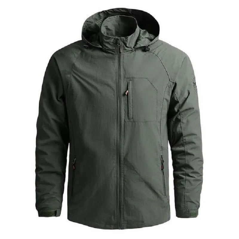 Veste Coupe-Vent Légère Zippée pour Homme | Manteau d’Hiver Confortable