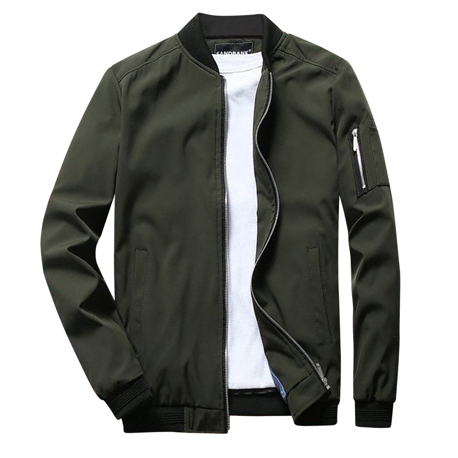 Blouson Bomber Léger Coupe-Vent pour Homme | Veste Zippée Décontractée