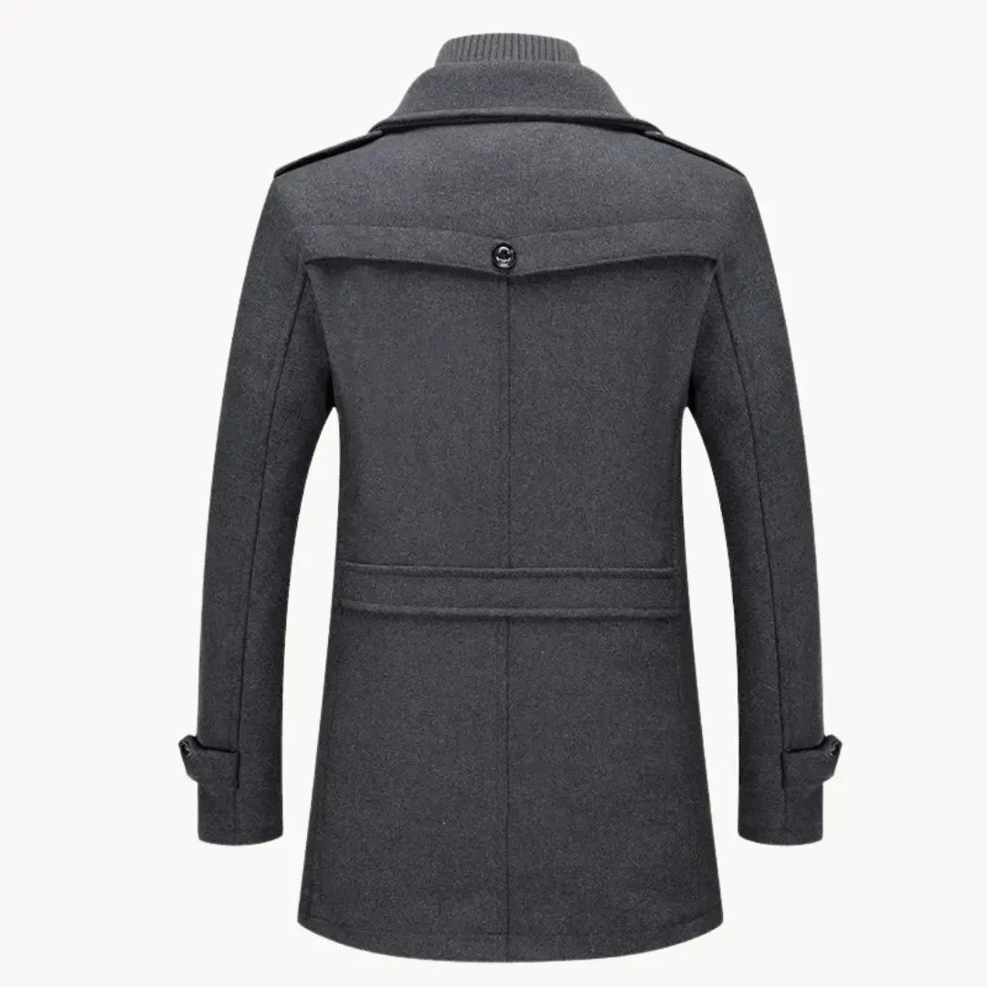 Manteau Long d’Hiver à Boutons pour Homme | Veste Slim Fit Chaude