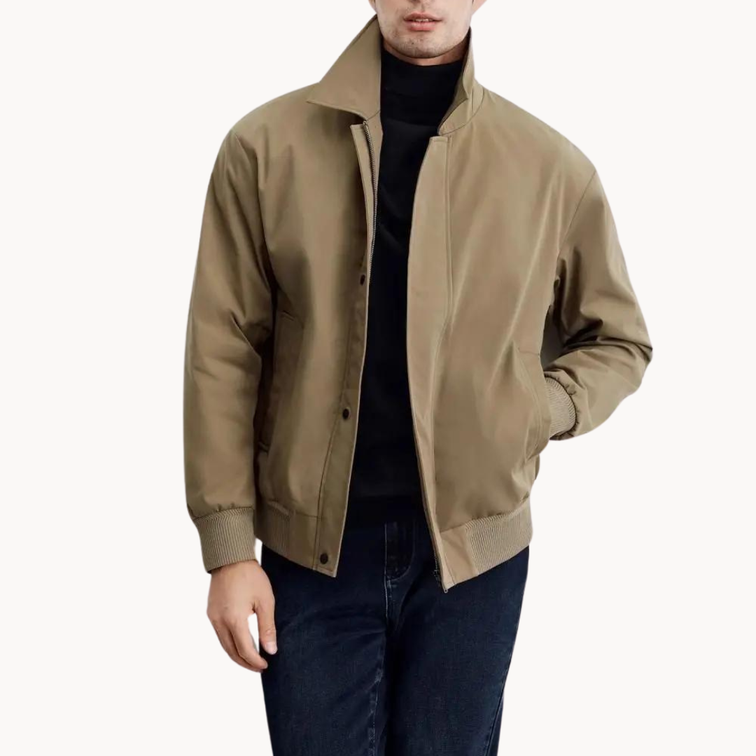 Veste Harrington Légère d’Hiver pour Homme | Veste Chaude à Coupe Ample