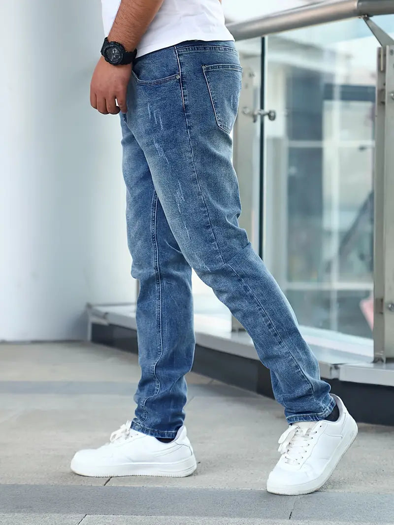 Jean Slim Extensible pour Homme | Avec Poches