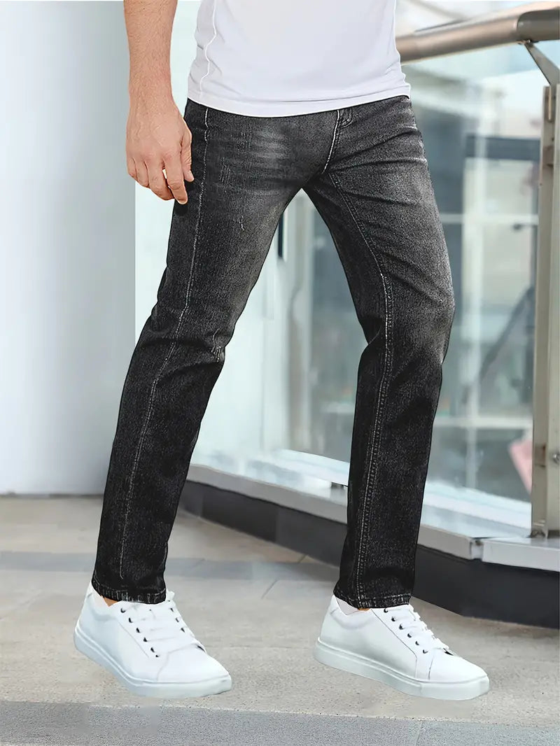 Jean Slim Extensible pour Homme | Avec Poches