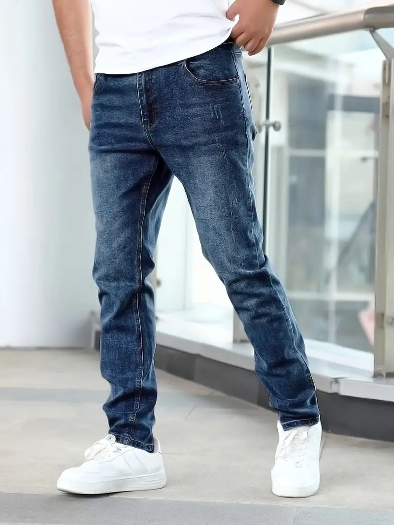 Jean Slim Extensible pour Homme | Avec Poches