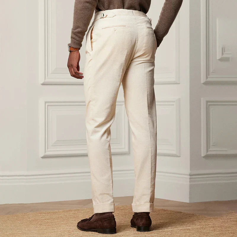 Pantalon Habillé Slim Fit pour Homme | Pantalon Classique avec Fermetures Latérales