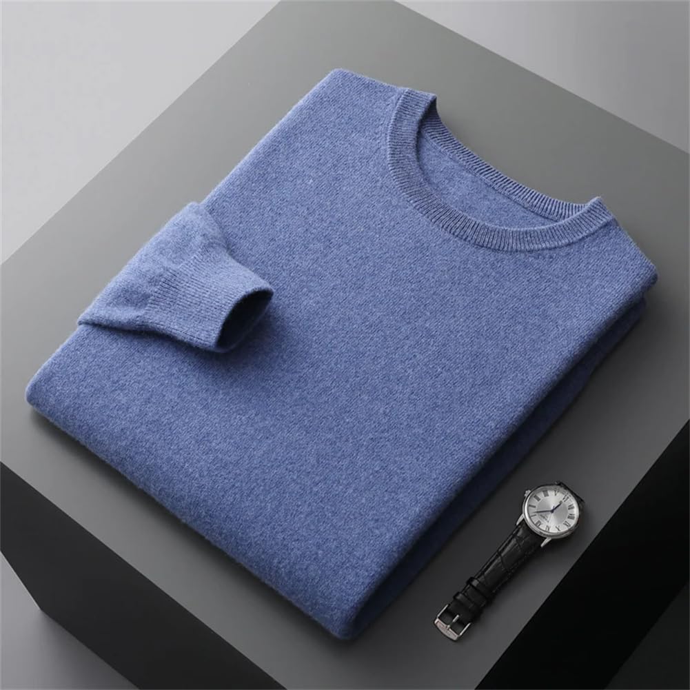 Pull Classique à Col Rond en Maille pour Homme | Pull d’Hiver Doux et Confortable