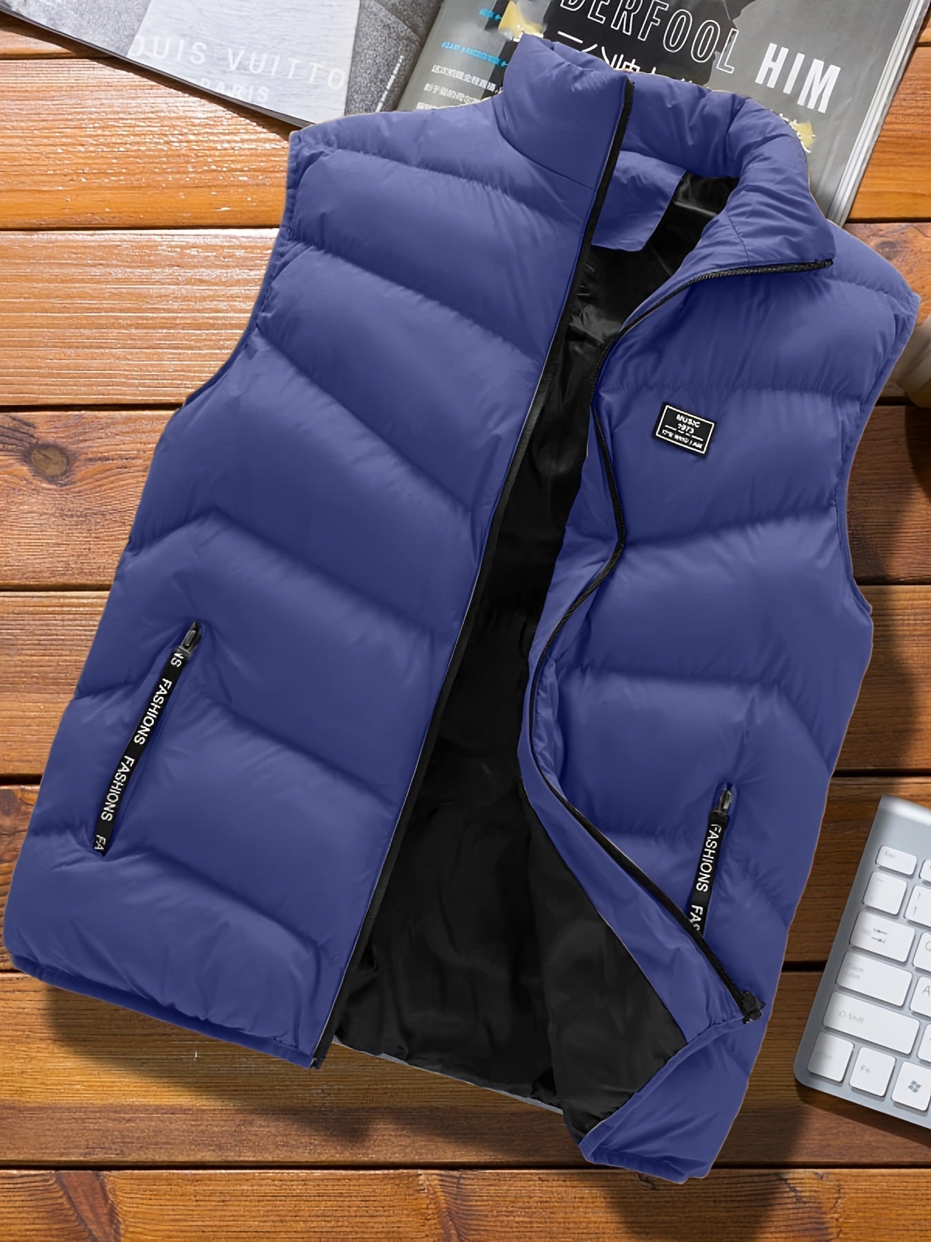 Doudoune Sans Manches Légère pour Homme | Veste Matelassée Chaude d’Hiver