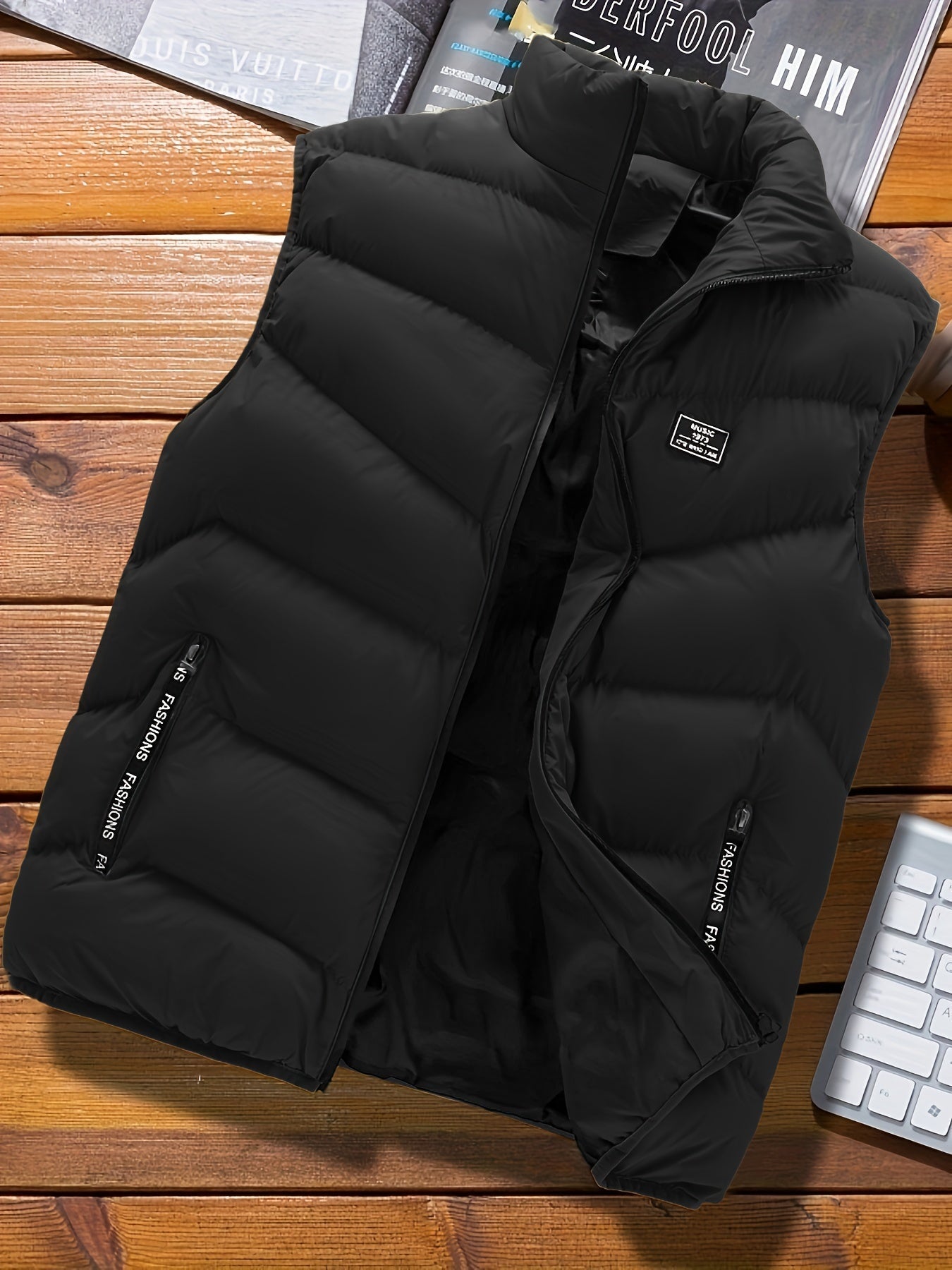 Doudoune Sans Manches Légère pour Homme | Veste Matelassée Chaude d’Hiver