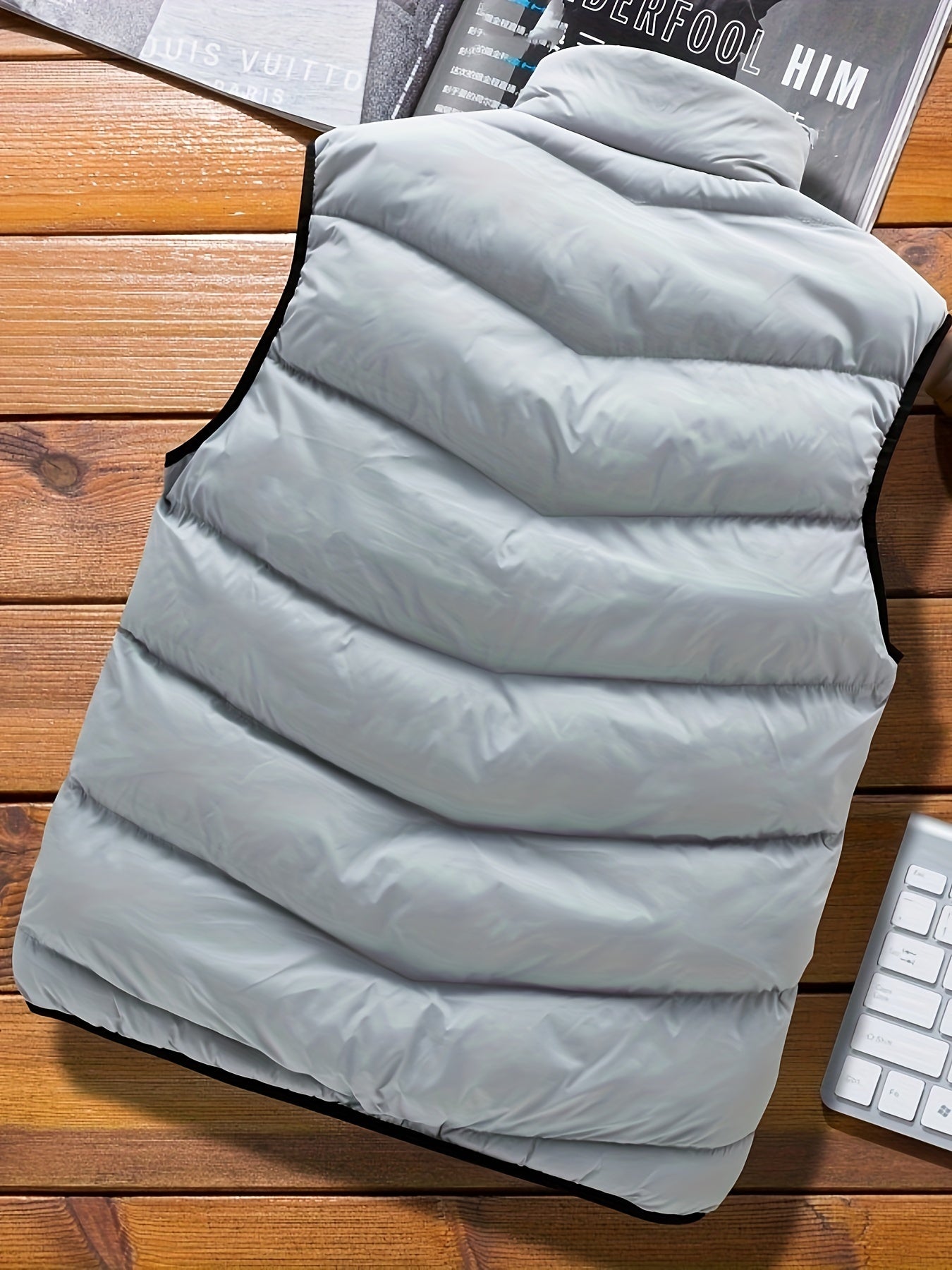 Doudoune Sans Manches Légère pour Homme | Veste Matelassée Chaude d’Hiver