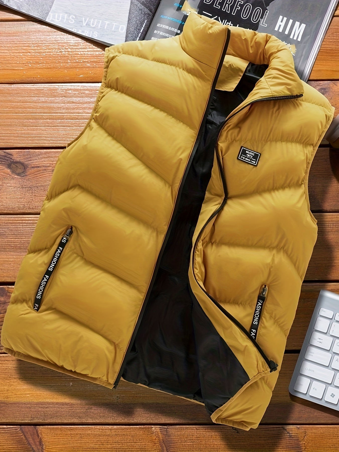 Doudoune Sans Manches Légère pour Homme | Veste Matelassée Chaude d’Hiver