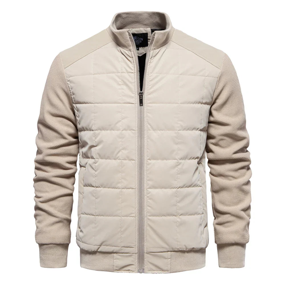 Blouson Bombardier Matelassé Chaud pour Homme | Veste Légère Zippée et Stylée
