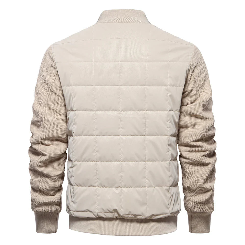 Blouson Bombardier Matelassé Chaud pour Homme | Veste Légère Zippée et Stylée