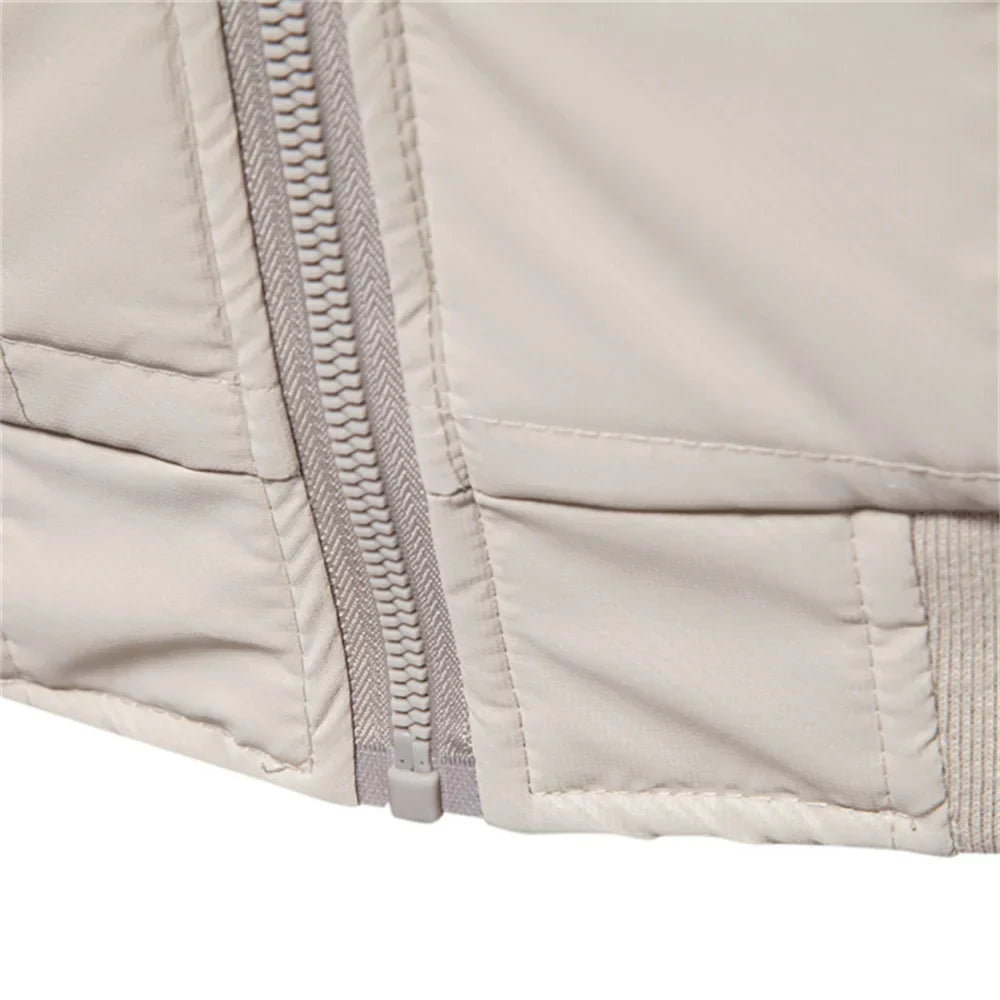 Blouson Bombardier Matelassé Chaud pour Homme | Veste Légère Zippée et Stylée