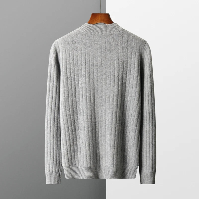 Cardigan d’Hiver Chaud avec Fermeture Éclair pour Homme | Doux & Confortable