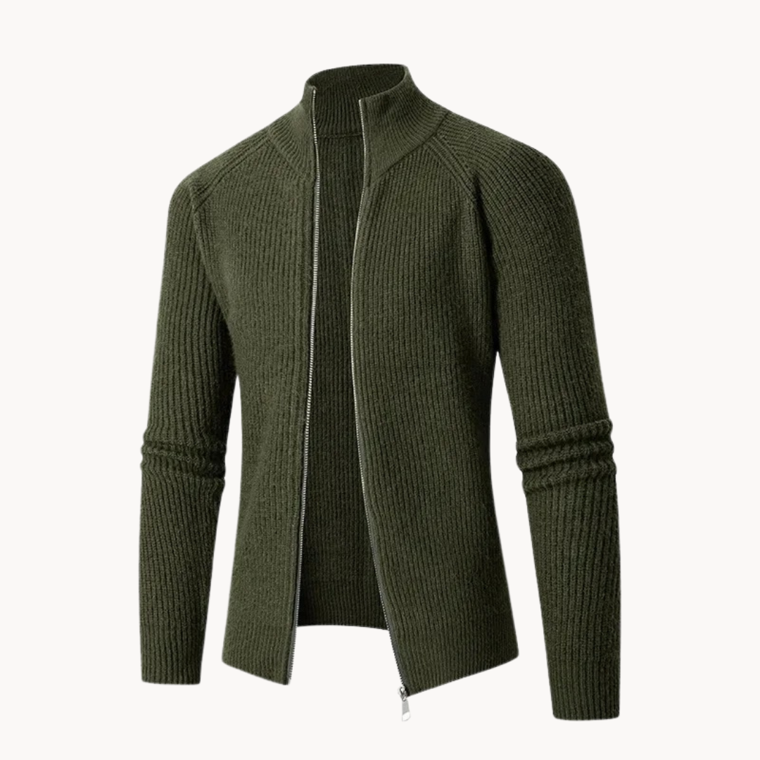 Pull Léger en Maille à Fermeture Éclair pour Homme | Pull Slim Fit Chaud