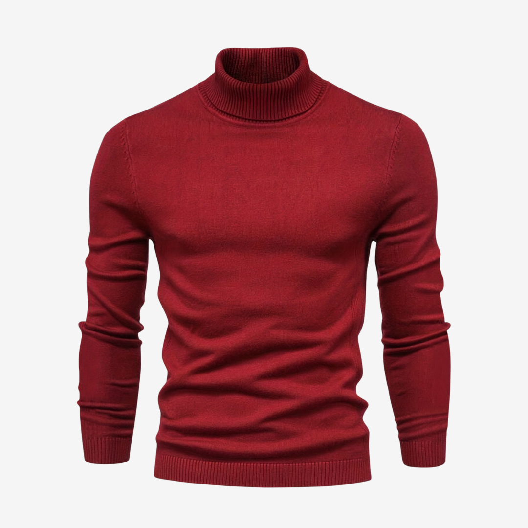 Pull à Col Roulé Chaud à Manches Longues pour Homme | Pull d’Hiver Confortable