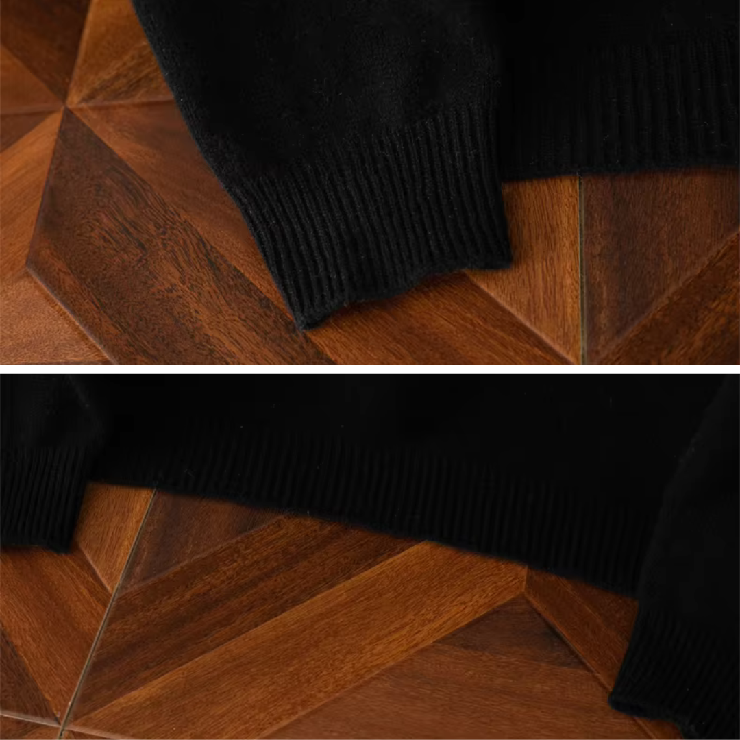 Pull Chaud en Maille à Demi-Zip pour Homme | Pull d’Hiver Confortable à Manches Longues