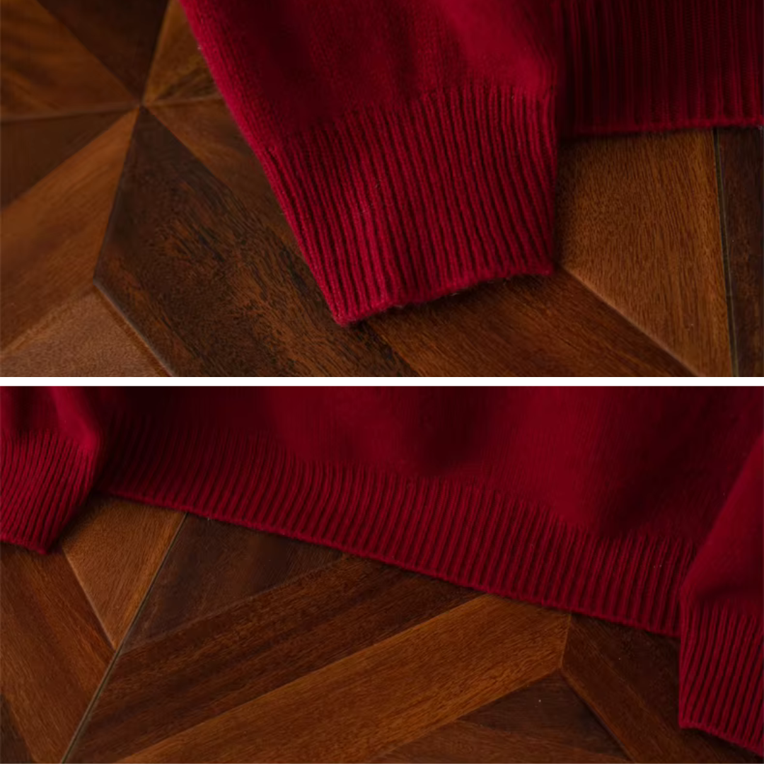 Pull Chaud en Maille à Demi-Zip pour Homme | Pull d’Hiver Confortable à Manches Longues