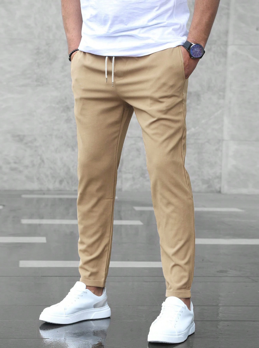Jogging Slim Fit pour Homme avec Taille Élastique | Pantalon Confortable pour Tous les Jours