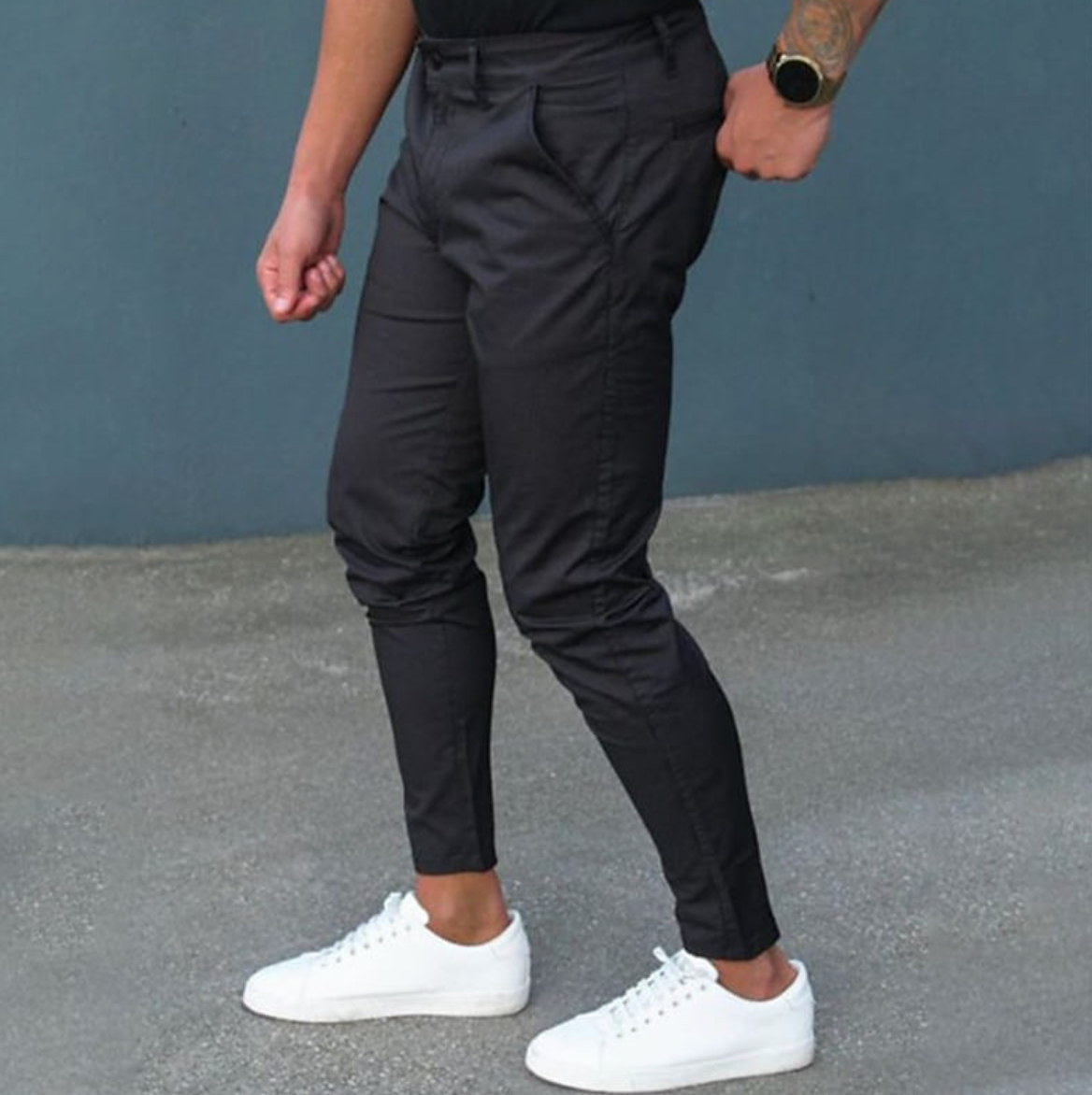 Pantalon Slim Fit Extensible pour Homme | Pantalon Décontracté Élégant pour Tous les Jours
