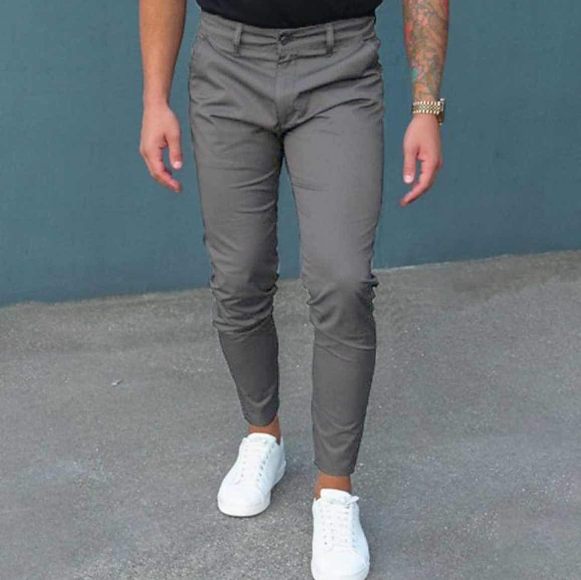 Pantalon Slim Fit Extensible pour Homme | Pantalon Décontracté Élégant pour Tous les Jours