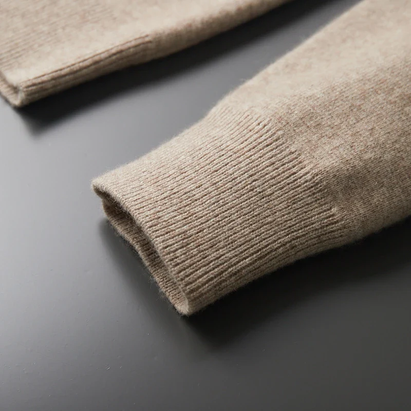 Cardigan Zippé à Col pour Homme en Maille | Pull d’Hiver Doux et Confortable