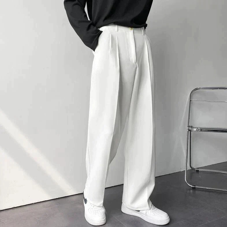 Pantalon à Jambes Larges pour Homme | Pantalon Élégant & Pantalon de Costume