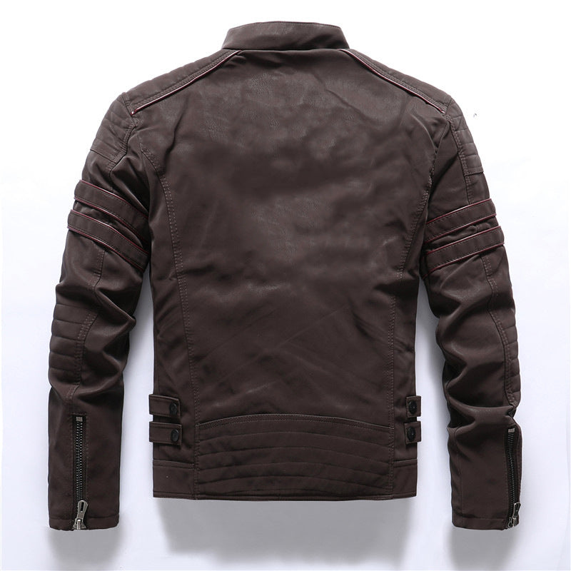 Veste de Moto Biker Slim Fit pour Homme | Blouson Motard Matelassé