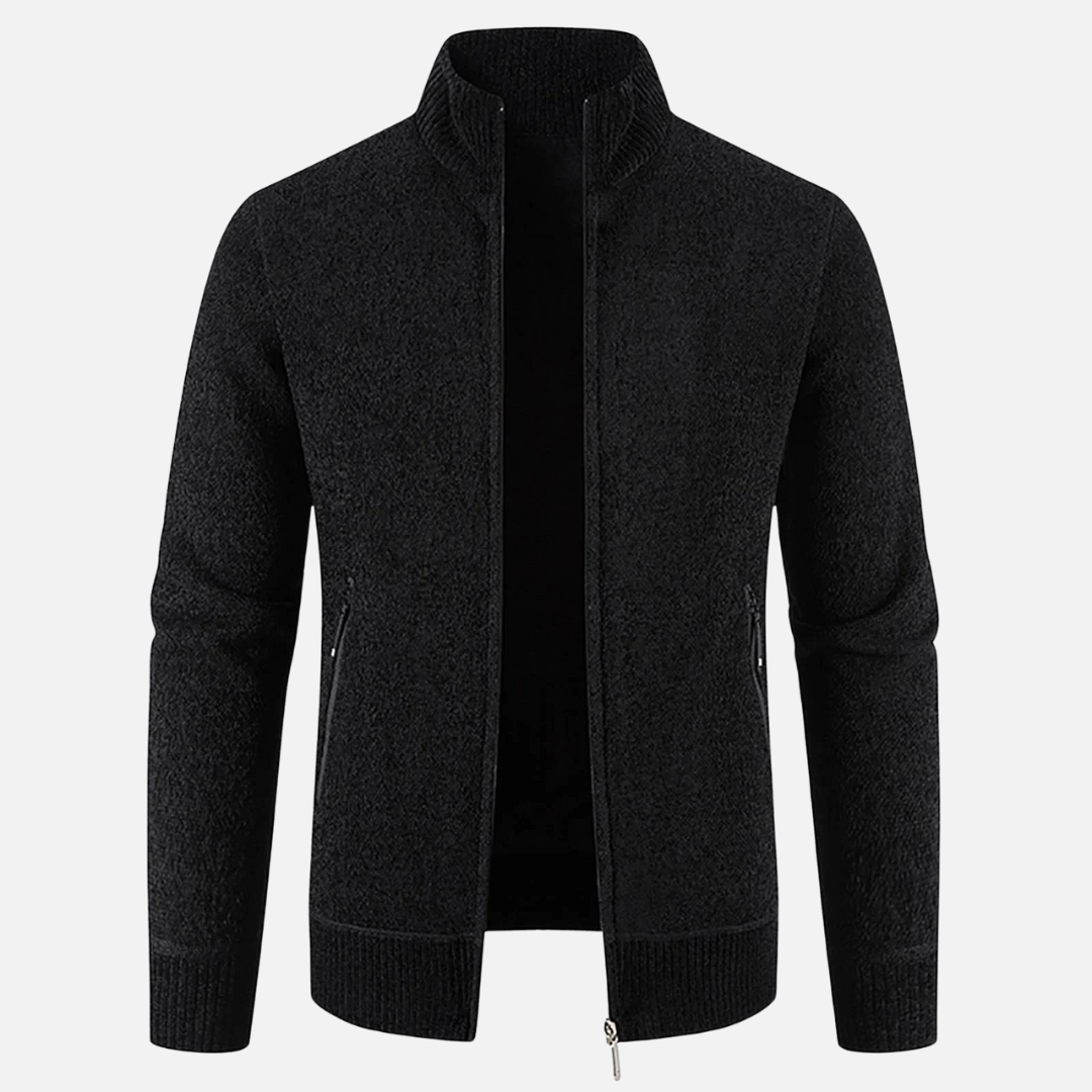 Cardigan Chaud à Fermeture Zippée pour Homme | Pull d’Hiver Confortable