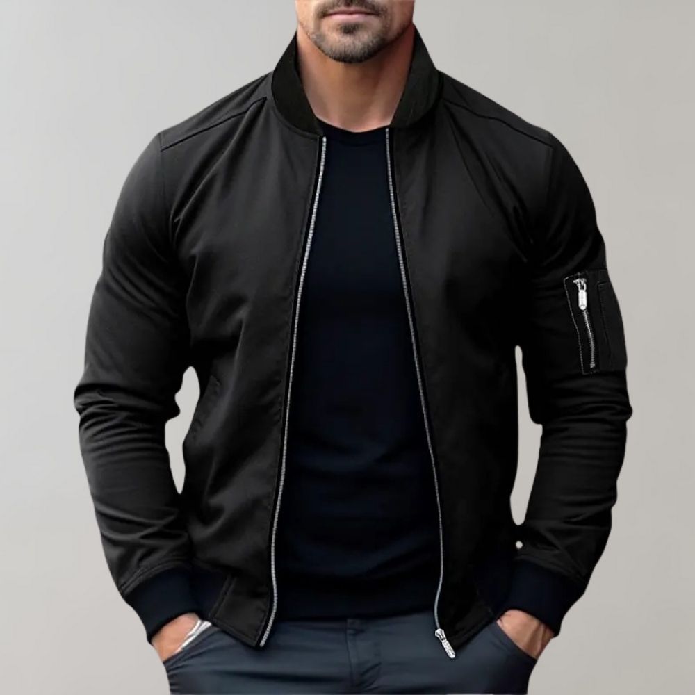 Blouson Bomber Léger pour Homme à Fermeture Éclair | Veste Coupe-Vent