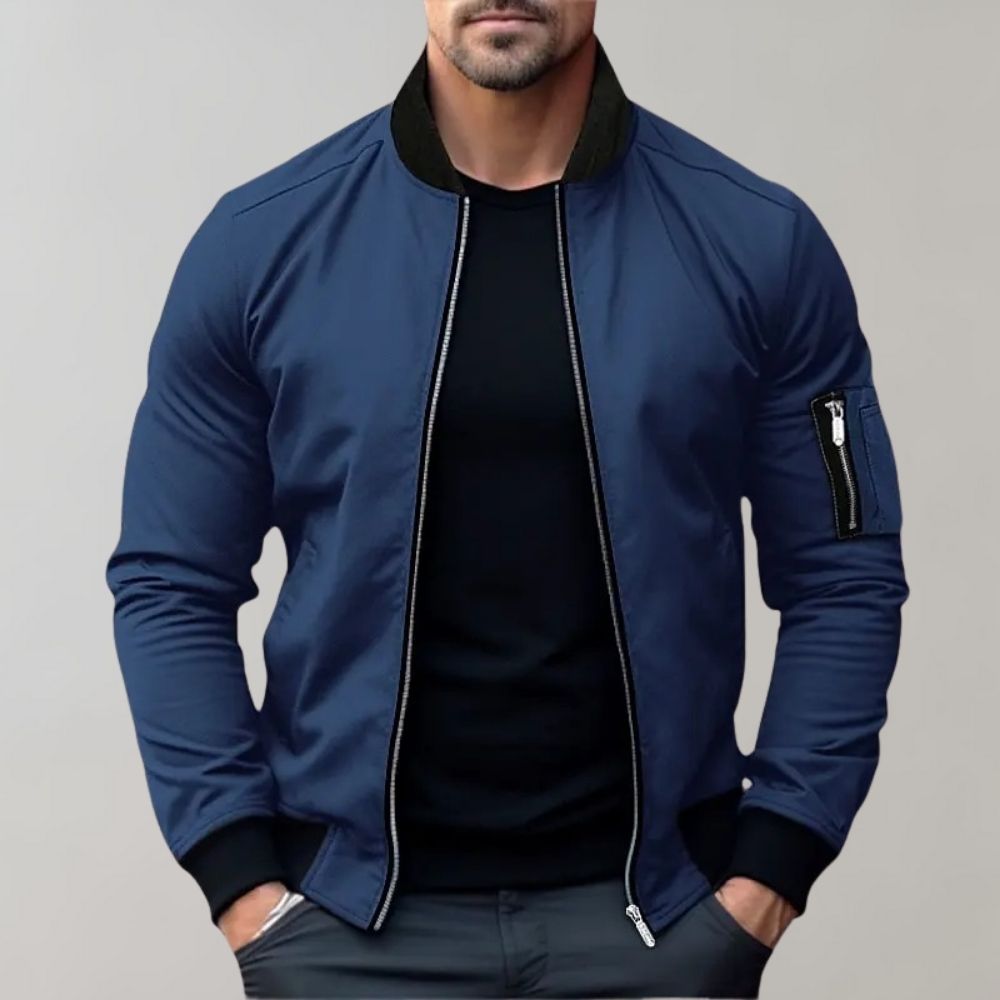 Blouson Bomber Léger pour Homme à Fermeture Éclair | Veste Coupe-Vent