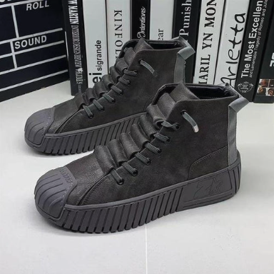 Baskets Montantes Streetwear à Semelle Épaisse pour Homme | Chaussures à Lacets Confortables