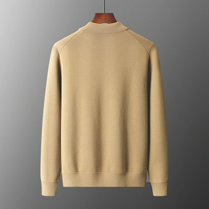 Cardigan Chaud en Maille à Boutons pour Homme | Pull Décontracté d’Hiver avec Poches