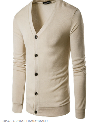 Cardigan à Col V pour Homme avec Boutons | Pull d’Hiver Chaud et Confortable