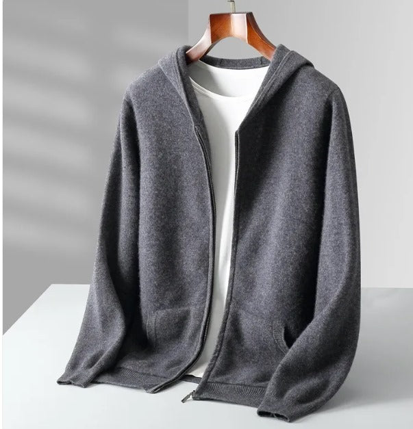 Sweat à Capuche Zippé Léger pour Homme | Sweat d’Hiver Doux et Chaleureux