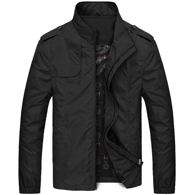 Veste Légère Zippée Coupe-Vent pour Homme | Manteau Style Militaire