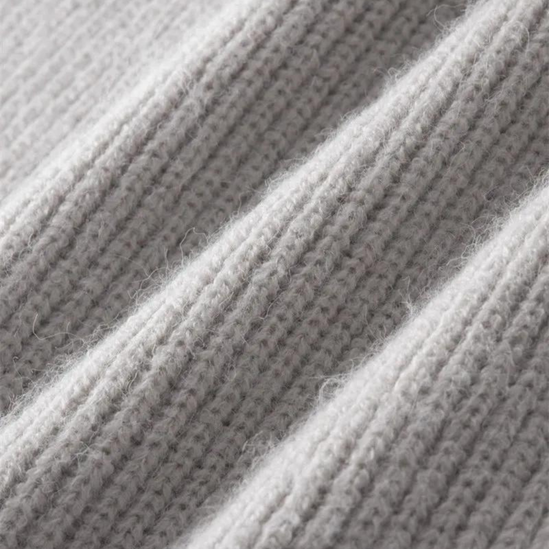 Cardigan Zippé en Maille Côtelée pour Homme | Pull Chaud